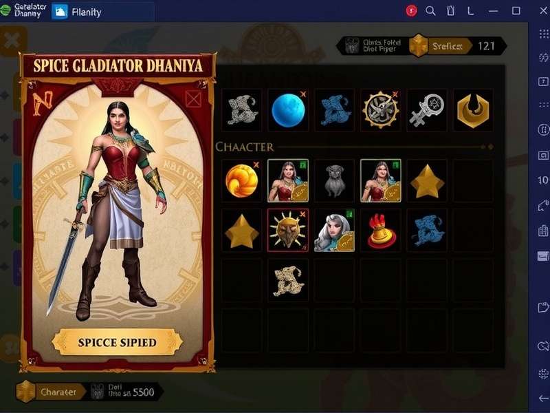 Spice Gladiator Dhaniya Game Character