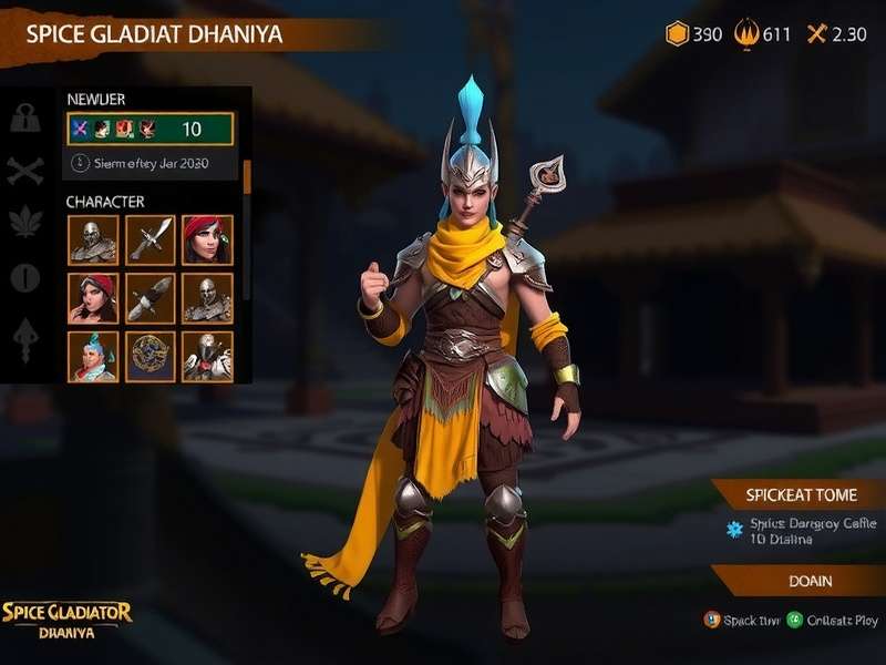 Spice Gladiator Dhaniya Character Customization